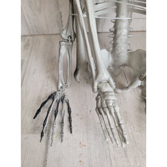 Skeleton prop bone hanging Halloween home decor skull scary - Picture 2 of 12